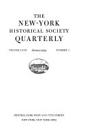 New York Historical Society quarterly.