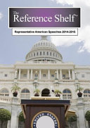 Representative American speeches, 2014-2015