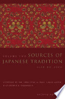 Sources of Japanese tradition. Volume 2, 1600 to 2000
