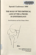 The role of the empirical (and of the a priori) in epistemology