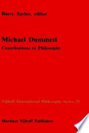 Michael Dummett : contributions to philosophy