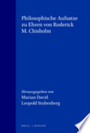 Philosophische Aufsätze zu Ehren von Roderick M. Chisholm