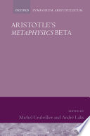 Aristotle : Metaphysics beta : Symposium Aristotelicum
