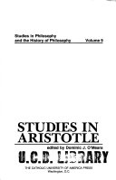 Studies in Aristotle