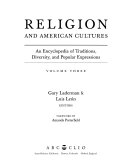 Religion and American cultures : an encyclopedia of traditions, diversity, and popular expressions