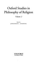 Oxford studies in philosophy of religion. Vol. 2