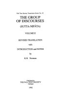 The Group of discourses (Sutta-nipāta)