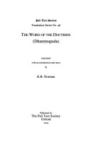 The word of the doctrine (Dhammapada)