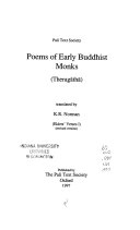 Poems of early Buddhist monks (Theragāthā)