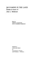 No famine in the land : studies in honor of John L. McKenzie