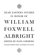 Near Eastern studies in honor of William Foxwell Albright.