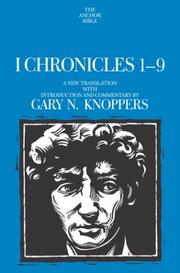 I Chronicles : a new translation with introduction and commentary
