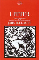 1 Peter : a new translation with introduction and commentary
