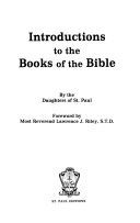 Introduction to the books of the Bible : old and new testaments