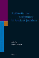 Authoritative scriptures in ancient Judaism