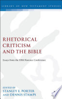 Rhetorical criticism and the Bible