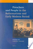 Preachers and people in the reformations and early modern period