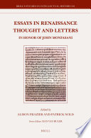 Essays in Renaissance Thought and Letters : In Honor of John Monfasani