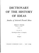 Dictionary of the history of ideas; studies of selected pivotal ideas