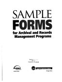 Sample forms for archival and records management programs