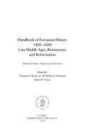 Handbook of European history, 1400-1600 : late Middle Ages, Renaissance, and Reformation