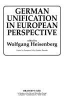 German unification in European perspective