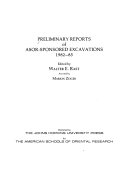 Preliminary reports of ASOR-sponsored excavations, 1982-85