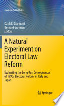 A Natural Experiment on Electoral Law Reform Evaluating the Long Run Consequences of 1990s Electoral Reform in Italy and Japan