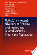 AETA 2017 - Recent Advances in Electrical Engineering and Related Sciences: Theory and Application