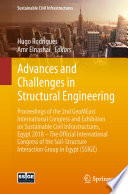 Advances and Challenges in Structural Engineering Proceedings of the 2nd GeoMEast International Congress and Exhibition on Sustainable Civil Infrastructures, Egypt 2018 – The Official International Congress of the Soil-Structure Interaction Group in Egypt (SSIGE)