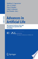 Advances in Artificial Life 8th European Conference, ECAL 2005, Canterbury, UK, September 5-9, 2005, Proceedings