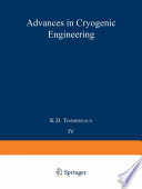 Advances in Cryogenic Engineering Proceedings of the 1958 Cryogenic Engineering Conference