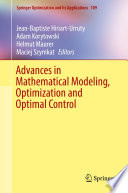 Advances in Mathematical Modeling, Optimization and Optimal Control