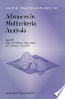 Advances in Multicriteria Analysis