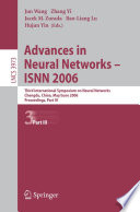 Advances in Neural Networks - ISNN 2006 Third International Symposium on Neural Networks, ISNN 2006, Chengdu, China, May 28 - June 1, 2006, Proceedings, Part III