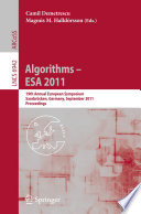 Algorithms -- ESA 2011 19th Annual European Symposium, Saarbrücken, Germany, September 5-9, 2011, Proceedings