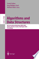 Algorithms and Data Structures 8th International Workshop, WADS 2003, Ottawa, Ontario, Canada, July 30 - August 1, 2003, Proceedings