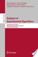 Analysis of Experimental Algorithms Special Event, SEA² 2019, Kalamata, Greece, June 24-29, 2019, Revised Selected Papers
