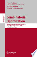 Combinatorial Optimization Third International Symposium, ISCO 2014, Lisbon, Portugal, March 5-7, 2014, Revised Selected Papers