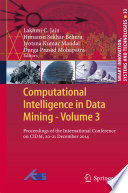 Computational Intelligence in Data Mining - Volume 3 Proceedings of the International Conference on CIDM, 20-21 December 2014