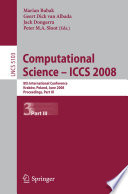 Computational Science – ICCS 2008 8th International Conference, Kraków, Poland, June 23-25, 2008, Proceedings, Part III