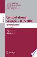Computational Science -- ICCS 2005 5th International Conference, Atlanta, GA, USA, May 22-25, 2005, Proceedings, Part II
