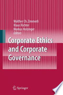 Corporate Ethics and Corporate Governance