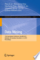Data Mining 17th Australasian Conference, AusDM 2019, Adelaide, SA, Australia, December 2–5, 2019, Proceedings