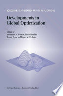 Developments in Global Optimization