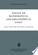 Essays on Mathematical and Philosophical Logic Proceedings of the Fourth Scandinavian Logic Symposium and of the First Soviet-Finnish Logic Conference, Jyväskylä, Finland, June 29–July 6, 1976