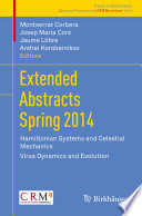 Extended Abstracts Spring 2014 Hamiltonian Systems and Celestial Mechanics; Virus Dynamics and Evolution