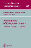 Foundations of Computer Science Potential-Theory-Cognition