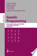 Genetic Programming 5th European Conference, EuroGP 2002, Kinsale, Ireland, April 3-5, 2002. Proceedings