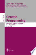 Genetic Programming 6th European Conference, EuroGP 2003, Essex, UK, April 14-16, 2003. Proceedings